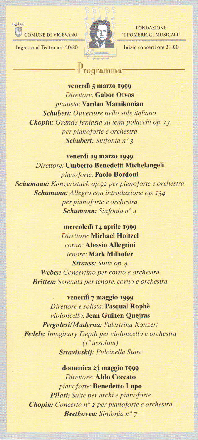 Cagnoni Vigevano Stagione 1998-1999